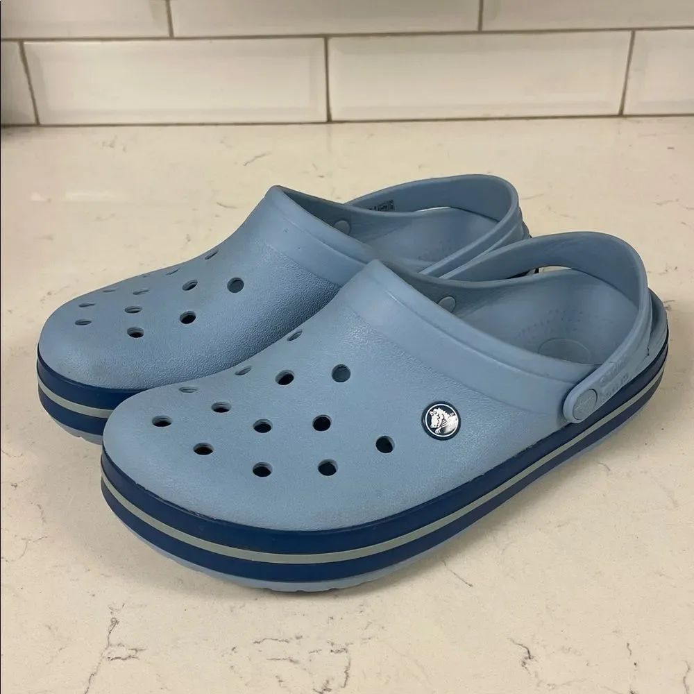Unisex Crocs 11016 Crocband Clog Sandals Blue Size 11 Women’s Size 9 Men’s